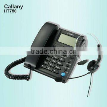 headset telephone with ear plug