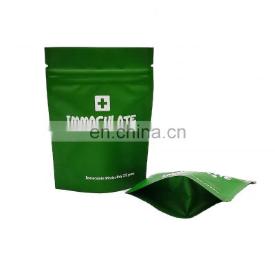 Custom LOGO design  matte printed ziplock bag stand up packaging smell proof mylar pouch bags