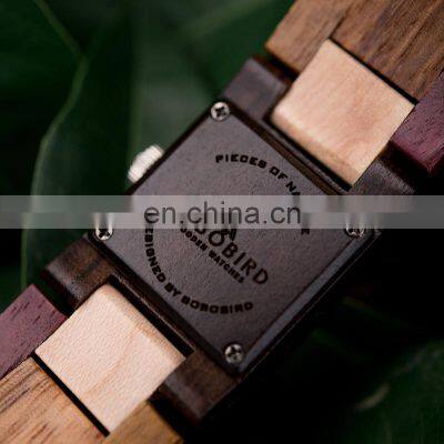 BOBO BIRD Quartz Watches Women Wrist Customize Wood Watch Brand Japanese Miyota Motor Gift Box OEM