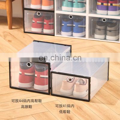 Storage Bins Wholesale PP Shoe Packaging Box, Multi-Function Plastic Basket Shoe Box With Window