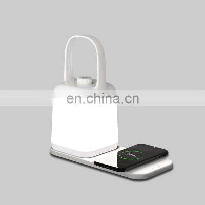 Touch Control Wireless Charger Led Sleep Toilet Light Night Dimming Baby Nursey Room Night Lights With USB Rechargeable