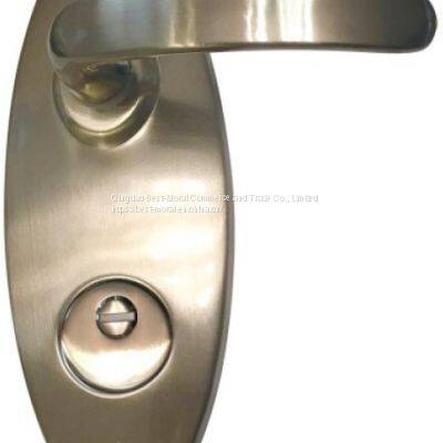 Israel hot sales zinc alloy plate door handles set