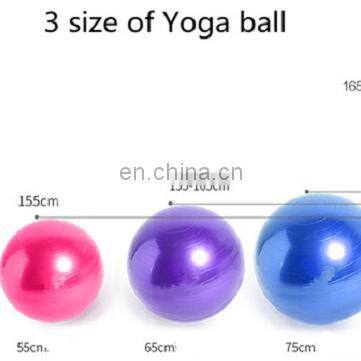 PVC Yoga Ball Fitness Ball Round Ball 55/65/75cm photo-2