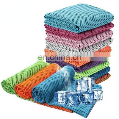 Custom Pva Cooling Face Towels Printed Sports Neck Gym Towel Instant Super Ice Cooling  Microfiber Towels