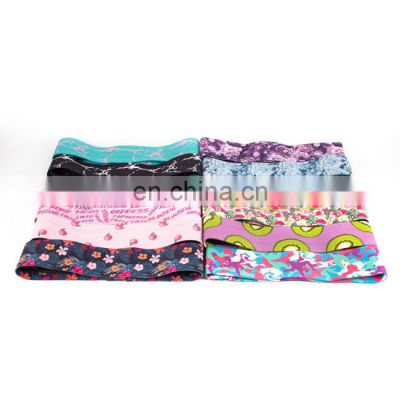 Custom Patterned Non Slip Hip Glute Band Resistance Glute Band