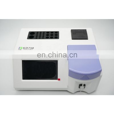 Medical biochemistry analyzer with internal printer KD750 types of auto analyzer biochemistry