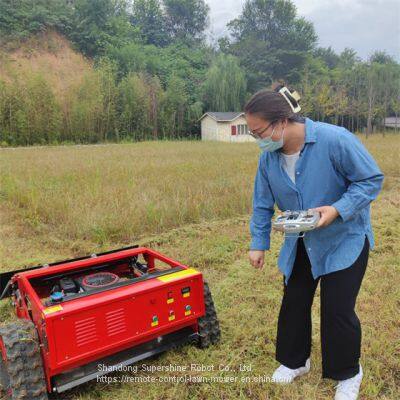 remote brush cutter, China remote control tracked mower price, robot lawn mower for hills for sale