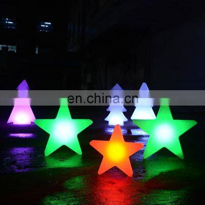 floor standing lamps /Christmas decorations garden light tree star lamp waterproof color changing outdoor decorative lights