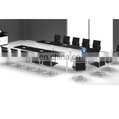 Hercules Black Vinyl Seat/Clear Coated Metal Frame Side Conference Table