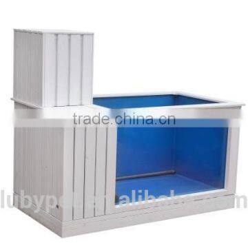 plastic folded fiberglass koi show tub for garden pond