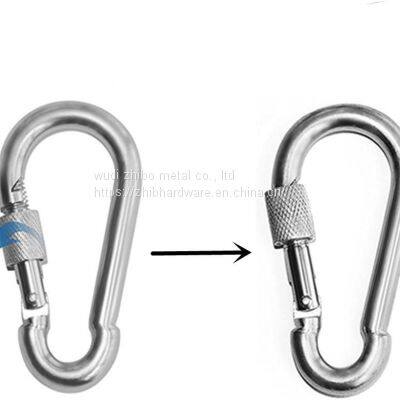 304/316 Stainless Steel Carabiner Hook With Lock Nut photo-2