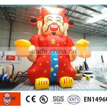 6meter Height gaint Inflatable the God of wealth for Christmas day and Chinese New year