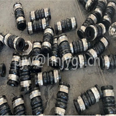 Double Sphere Union Thread Connection Flexible Rubber Bellows Pipe Connector Expansion Joint