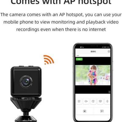 X6D Mini Camera, Wireless Indoor Camera for Home Security,1080P HD WiFi Nanny Cam With Magnetic Bracket, Real-time Record, Night Vision Cameras photo-2