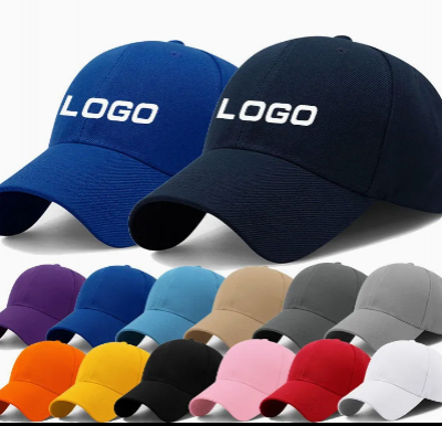 New Design Custom Logo 100% Cotton Blank Sport Baseball Cap with Front and Side Embroidery