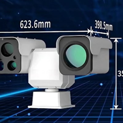 Portable AI-Powered PTZ Security Camera with Smoke and Fire Detection for Outdoor Surveillance