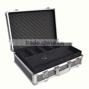 Dark Gray Custom Carrying Tool Case with Compartments