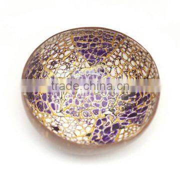 High quality best selling eco friendly lacquer eggshell inlay coconut bowl from Viet Nam