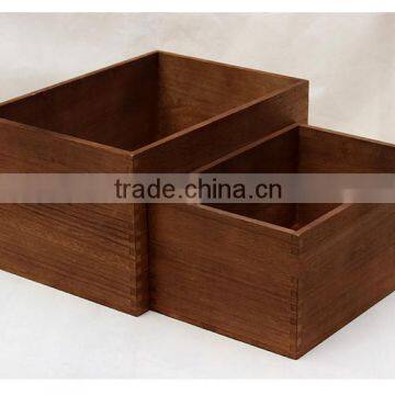 Searun Antique Unfinished Wood Box photo-2