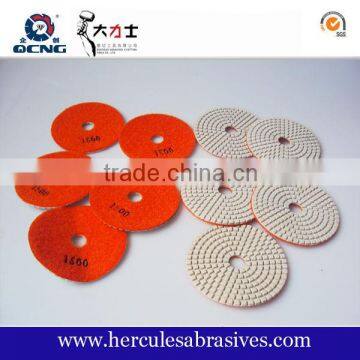 flexible diamond floor polishing pads with nylon stick backed