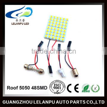 factory price auto led interior light roof light 5050 48SMD car led dome light