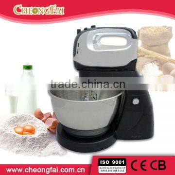 With Beaters and Rotatable Bowl High Capacity 5 Speed Stainless Steel Hand Mixer