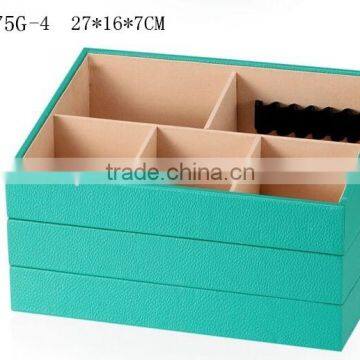 W1275G-4 Wholesale  Stackable Jewelry Display Tray Cardboard Packaging Cosmetic Box