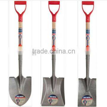 S525D S518D S519D shovel spade Ash handle shovel spade True tempered shovel 50Mn steel shovel