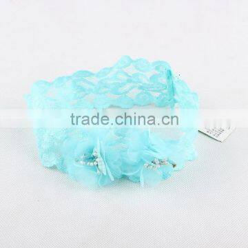 Children Hair Accessories Girl Headbands Blue Lace Baby Hair Bands