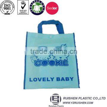 Blue carton Loop Handle Non-woven Bag for shopping