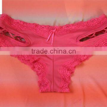 Sexy Daily Thongs,cotton and Lace Fabric, Fancy Panty Thong photo-2