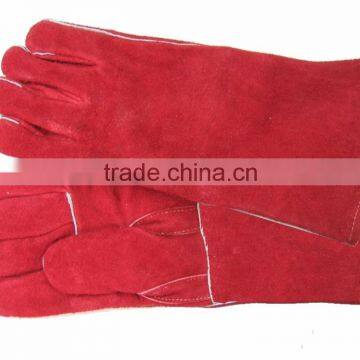 long leather welding gloves