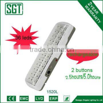 camping use rechargeable 2.1w 36pcs maintained emergency light
