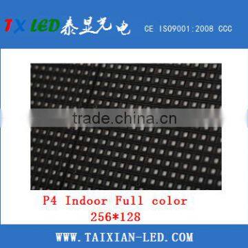 high brightness full color SMD indoor p4 solar board small led display screen p4 board