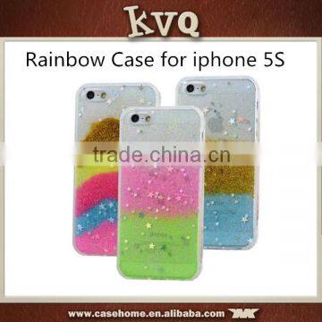 Shining Star Rainbow Ultra Thin Soft TPU Back Cover Case for iphone 5s