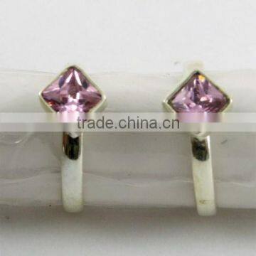 Stunning !! Pink CZ 925 Sterling Silver Jewelry, Fashion Silver Jewelry, Gemstone Silver Jewelry