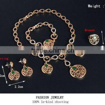 Fancy Design Silver And Gold Plated Jewelry Set For Party,Light Weight Gold Necklace Set African Gold Plating Jewelry Set photo-4