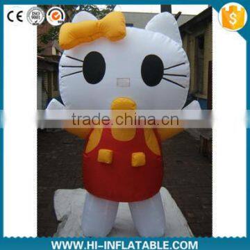 2015 hot sale inflatable lovely kitty cat cartoon / inflatable mascot