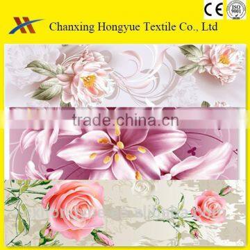 new designs 100%polyester microfiber fabric printed brushed weaving fabric for home textile