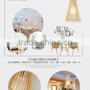 Modern Vintage Fancy Style Wood Pendant Lamp Lighting JK-8005B-03 Wooden LED Pendant Light photo-3