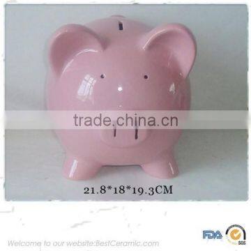 wholesale counts money ceramic cheap piggy bank for adults