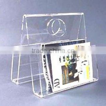 injured acrylic brochure holder