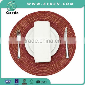 Round Braided Woven Tablemat