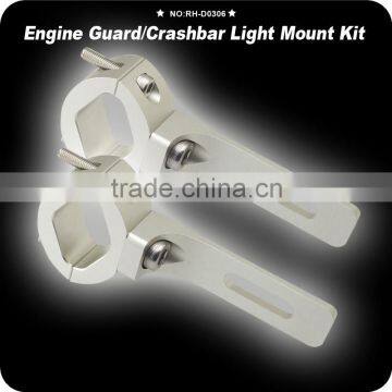 CNC 1 1/5" Handlebar Headlight Mounting Bracket Aluminum Motorcycle Head Light Holder Lamp Bracket Universal For Custom Chopper photo-2