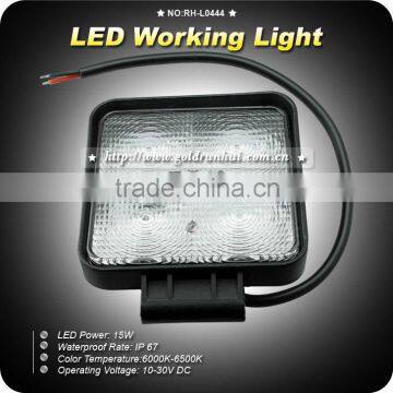 GoldRunhui RH-L0444 12V 24V offroad Flood Led Work Light 15W