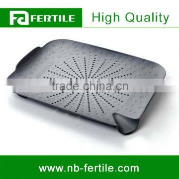 WFZ123573 Sinkstation Flat Colander Rose Color Plastic Kitchen Sink Strainer photo-3