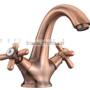 basin brass faucet with Red-Bronze