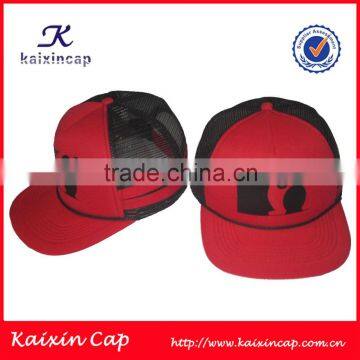 wholesale screen printed mesh plastic snap back cap