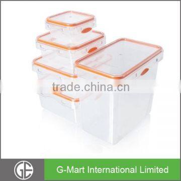 Airtight & Leak-Proof Plastic Food Storage Containers Set of 5, BPA Free