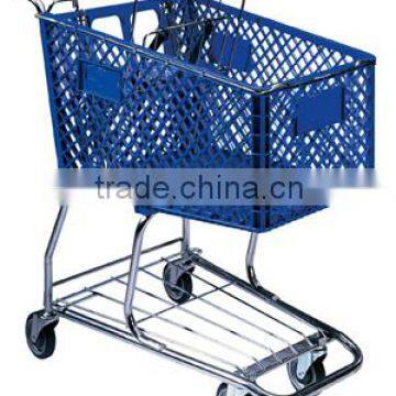 high quality plactis supermarket shopping cart